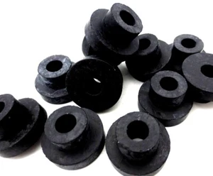 "Buje de goma con brida de orificio de 5/8"" para cable de ajuste de 5/8"" orificio tiene orificio de 5/16"" a través de - Imagen 1 de 10