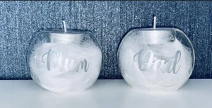 Personalisierter Engel im Himmel Glas Teelicht Kerze Gedenkgeschenk Weihnachten - Bild 1 von 6