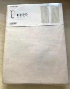 Ikea Hannalill Light Dimming Natural/Cream/Beige Curtains Pair 145x300cm LONG - Picture 1 of 8