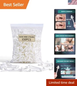 150 Pcs Wax Sticks Nose Wax Kit Accessories Waxing Sticks for Nose Hair Remove - Picture 1 of 9