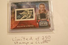 SCOTT CARPENTER ASTRONAUT 2010 Panini Century  Relic cloth Photo US Stamp 29/250