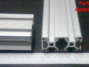 Aluminum T-slot 3060 extruded profile 30x60-8 Length 1500mm ( 60"), 2 pieces set - Picture 1 of 6