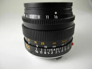 LEICA LEITZ SUMMILUX M 5CM 50/1.4 50MM F1.4 WETZLAR BLACK CHROME EX+++/M - Picture 1 of 9