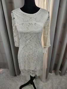 Speechless Women's Eggshell Lace Bodycon Dress with Back Zipper Size 7 (NWT) - Picture 1 of 13
