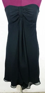 White House Black Market Womens Dress Size 2 Strapless LBD Lined Evening Party - Picture 1 of 5