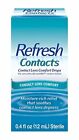 Refresh Contacts Contact Lens Comfort Drops For Dry Eyes Sterile 0.4 Oz 12 Pack