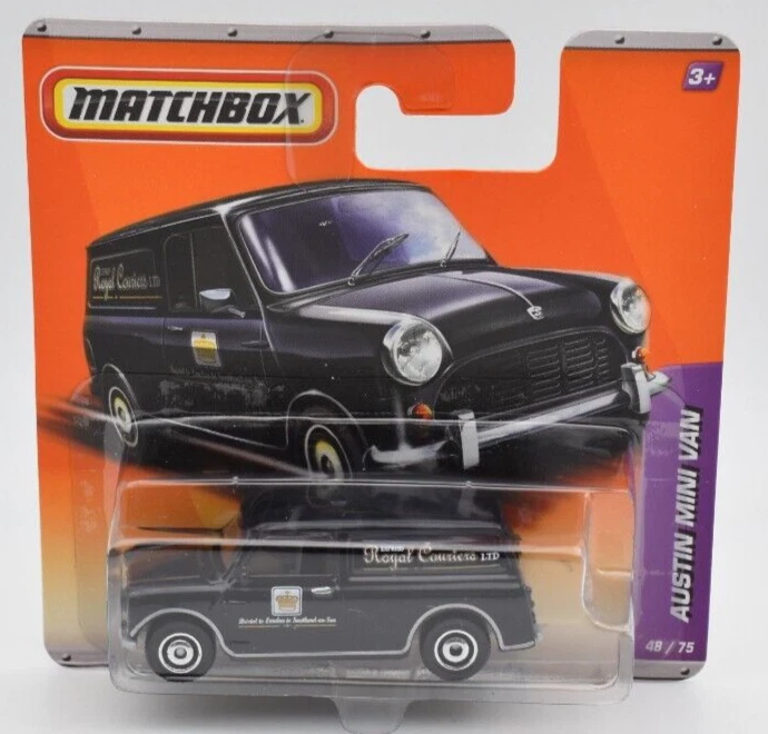 Matchbox Superfast #48 Austin Mini Van black. MBX 2011. short blister - Image 1 of 2