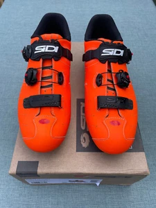 Rennradschuh SIDI Ergo 5 Carbon Gr. 46,5 orange - Bild 1 von 5