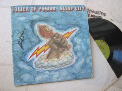 TOWER OF POWER 1972 AUTOGRAPHED(3) ORGL/VINTAGE US GREEN LABEL "bump city" WB LP - Image 1 of 2
