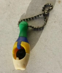 Bowling Pin Bowling Ball Plastic Puzzle Combo Item Keychain Great Collectible -- - Picture 1 of 1