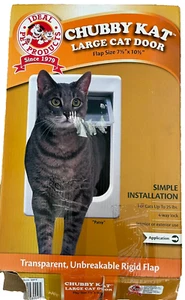 NEW Chubby Kat Large Cat Door Flap Size 7.5 x 10.5 - Picture 1 of 3