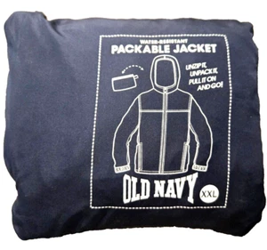 Water Resistant Packable Full Zip Hooded M XXL Jacket/Windbreaker Hooded - Picture 1 of 7