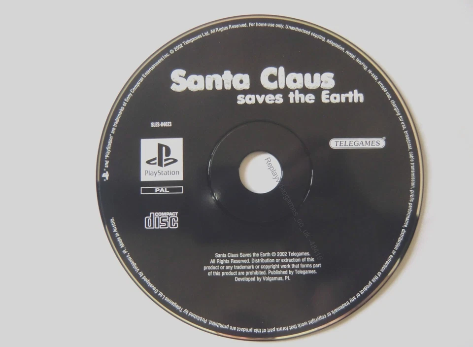 48416 Santa Claus Saves The Earth [NEW] - Sony PS1 Playstation 1 (2002) SLES 040