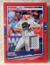 2020 Justin Verlander Donruss Materials JERSEY card #DM-JV...../99.....Astros