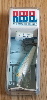 Vintage Rebel MINNOW Fishing Lure New In Box  49-03 Blue 1 ½ - ¹⁄₁₆  oz. - Image 1 of 4