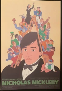 Litografía Seymour Chwast 1987 Nicholas Nickleby PBS póster push pin estudio - Imagen 1 de 1