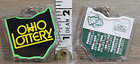 2 Vintage Ohio Lottery Super Lotto Ball Shaker Pick Number Keychain Key Ring