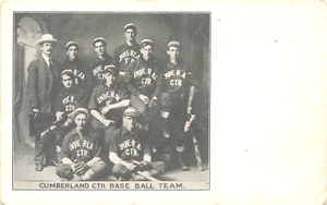 Cumberland Center ME Baseball Team Postcard - Picture 1 of 2