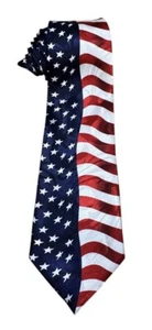 Roberto Cellini Patriotic American Flag Men’s Tie - Picture 1 of 10