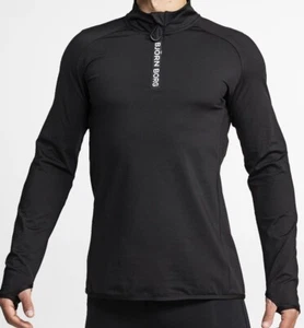 Bjorn Borg Alve Half Zip Running Jumper Medium Black RRP £60