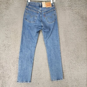 Jeans Levi's para mujer 24 501 botón mosca elástico tiro medio recto *NUEVO CON ETIQUETAS* - Imagen 1 de 14
