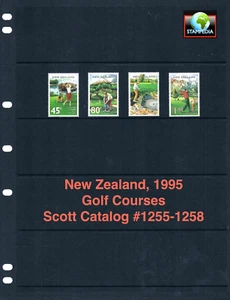1/3 off $5.65 Scott Value - 1995 NEW ZEALAND Golf Courses Golfing CV MNH NH UMM - Picture 1 of 4