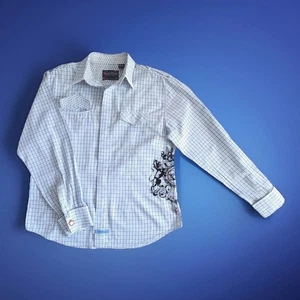 Camisa English Laundry Christopher Wicks bordada para hombre XL cosida a mano puño a presión - Imagen 1 de 18
