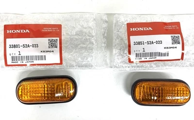 HONDA S2000 Genuine Amber Side Marker Fender Lights L/R Set OEM From Japan New - image 1 of 4