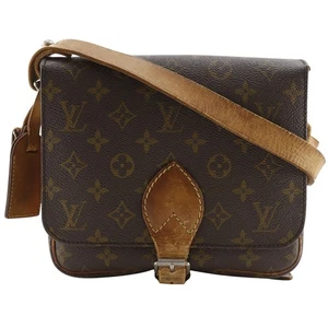 LOUIS VUITTON M51253 vintage Cartouchiere22 Shoulder Bag Brown Monogram ca... - Picture 1 of 12