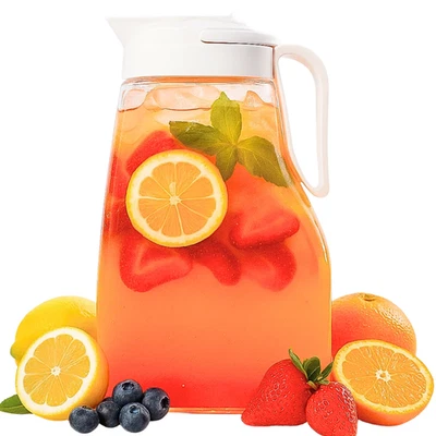 Jarra hermética Largepour de 3,1 cuartos de galón con tapa, mango superior para jarra de té de jugo de agua Foto 1 de 4