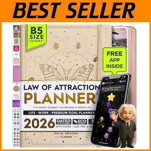 Pianificatore Set Obiettivi 2026 | Vision Board e Adesivi inclusi - Foto 1 di 10