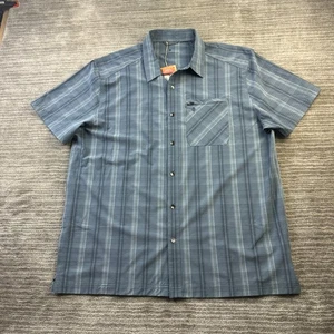 Royal Robbins Shirt Mens Extra Large Button Up Spotless Plaid Hiking Outdoors - Picture 1 of 9