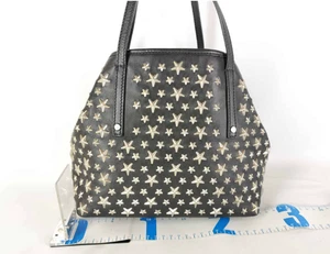 Bolso de Hombro JIMMY CHOO SASHA Mediano Tachuelas Estrella Negro Bolso para el Polvo - Imagen 1 de 20