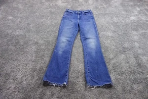 Mother Jeans Womens 26 Blue The Hustler Ankle Fray Wish On A Star Denim - Picture 1 of 12