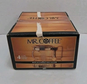 MR. COFFEE D4B Replacement Coffee Pot Black 4 Cup Fits BL6, PR6, PR6D, TR40 New - Picture 1 of 5