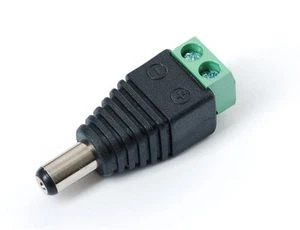 Connecteur Jack Alimentation Mâle - Embout 2.1mm x 5.5 mm - Sans Soudure - x10 - Picture 1 of 1