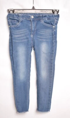 Jessica Simpson Girls Size 4T Dark Wash Frayed Hem Skinny Jeans - Image 1 of 4