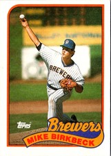 1989 Topps Mike Birkbeck #491 Milwaukee Brewers