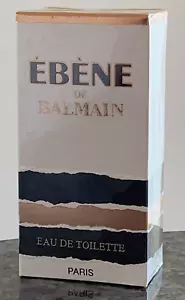 EBENE BY BALMAIN EAU DE TOILETTE SPLASH BOTTLE 1.7 FL. OZ. / 50 ML SEALED - Picture 1 of 1