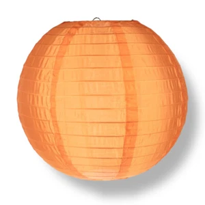 Linterna de nailon naranja 24" decoración colgante duradera - Imagen 1 de 3