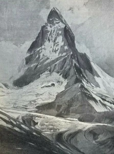 1910 Dora Keen Climbing the Matterhorn illustrated - Picture 1 of 5