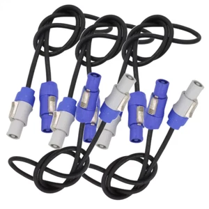 5pcs 5ft Powercon Extended Cable Power Plug Male to Female for Stage Par Light - Picture 1 of 15