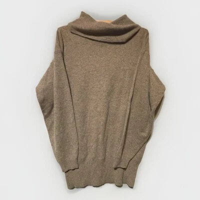 Fenn Wright Manson Women’s Size Large Angora Wool Blend Cowl Neck Sweater Beige - Image 1 of 4