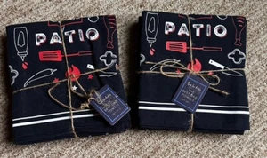 Sur La Table Grill Towel Cotton Blue 18x 28” Lot of 2 -2 Pk Daddio of the Patio - Picture 1 of 5