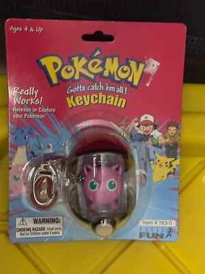 RARE Vintage Pokémon Jigglypuff Keychain Pokeball Pokemon Toy Sealed BNIP - Image 1 of 3