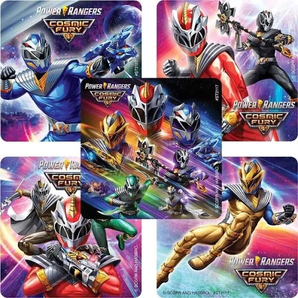 20 Power Rangers Cosmic Fury  Stickers Party Favors Teacher Supply - Image 1 of 1
