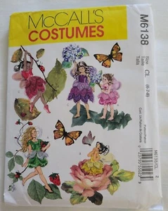 McCall's Patrón de Costura M6138 - Disfraces de Hadas Infantiles Gratis de Costura - Talla 4-5-6 Nuevo - Imagen 1 de 5