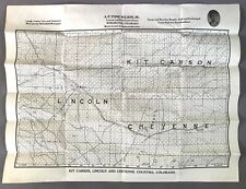 [Colorado]   Clason Map of Kit Carson, Lincoln and Cheyenne Counties   c.1910 