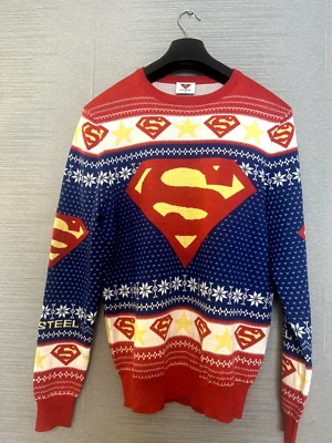 JERSEY DE NAVIDAD SUPERMAN DC MEDIANO PARA HOMBRE POR F&F - Imagen 1 de 4