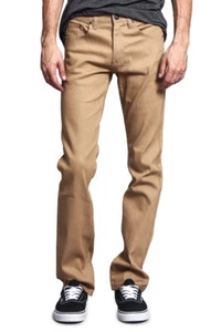 Victorious Men's Slim Fit Unwashed Raw Denim Jeans DL980 - FREE SHIP - Picture 1 of 42